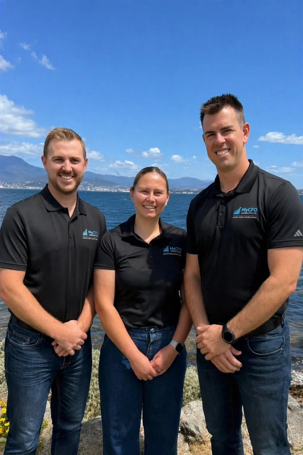 The MyCFO Advisory team: Andrew Oakley, Ashleigh Arthur and Izaak de Winter